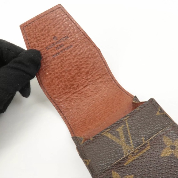 Authentic Louis Vuitton Monogram Etui Cigarette M63024 Used F/S - Picture 4 of 11